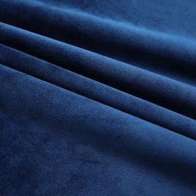 vidaXL Κουρτίνα Συσκότισης με Γάντζους Σκούρο Μπλε 290x245 εκ. Βελούδο