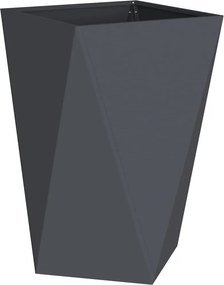 vidaXL Γλάστρα 2 τμχ. Ανθρακί 50 x 50 x 75 cm Ατσάλι