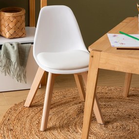 Παιδική Καρέκλα (55x31x38.5) A-S Baya White 205840A