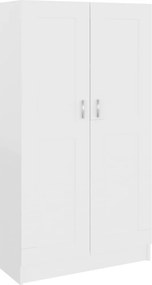 vidaXL Βιβλιοθήκη Λευκή 82,5 x 30,5 x 150 εκ. Επεξ. Ξύλο
