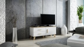 TV stand LOTTA 120 1D2S dimond white/lsonoma oak DIOMMI CAMA-LOTTA-RTV-120-1D2S-BI/DSO DIOMMI-60-19745