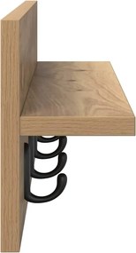 vidaXL Τοίχου Κρεμάστρα Artisan Oak 60 x 10,5 x 18 εκ