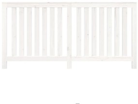 vidaXL Κάλυμμα Καλοριφέρ Λευκό 169x19x84 εκ. από Μασίφ Ξύλο Πεύκου