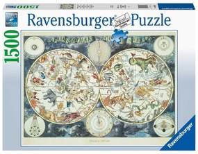Παζλ Παγκόσμιος Χάρτης Φανταστικών Τεράτων 16003 1500τμχ 60x80cm 14 Ετών+ Multicolor Ravensburger