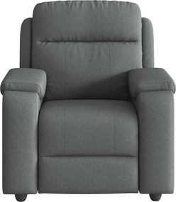 vidaXL Πολυθρόνα Ανακλινόμενη Σκούρο Γκρι Υφασμάτινη