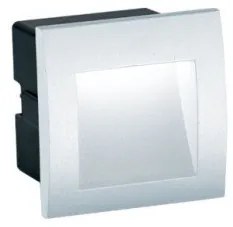Απλίκα τοίχου χωνευτή LED RIVA 220V αλουμινίου τετράγωνη Viokef 4124801 Λευκό
