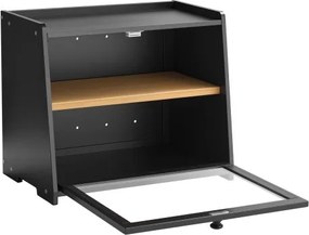 VEVOR Double Layer Bread Box for Kitchen Counter Bamboo Storage Bread Container