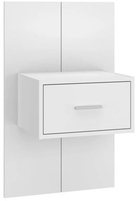 vidaXL Κομοδίνο Επιτοίχιο Λευκό