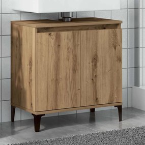 vidaXL Ντουλάπι Νιπτήρα τεχνίτης Δρυς 58x33x60 εκ. Επεξεργασμένο Ξύλο