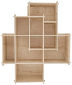 Ραφιέρα Τοίχου Adis 875ZNA4638 70x21x88,7cm Oak