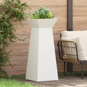 vidaXL Βάση Φυτών Λευκή Μέταλλο 40 x 40 x 101 εκ. Διακοσμητικά Ένθετα