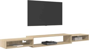 vidaXL Κρεμαστός θρανίο τηλεόρασης Επιτοίχιο Sonoma Δρυς