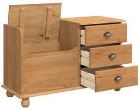 vidaXL Παγκάκι με αποθήκευση με συρτάρι ASKIM Καφέ 100 x 39 x 62 εκ