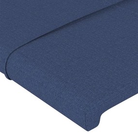 VidaXL Κεφαλάρι Κρεβατιού Μπλε 90x5x78/88 εκ. Υφασμάτινο