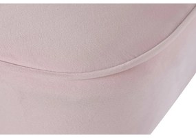 Κάθισμα DKD Home Decor Μαύρο Ανοιχτό Ροζ Ξύλο 60 x 70 x 78 cm
