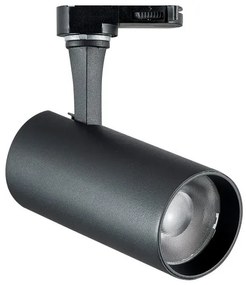 Σποτ Τριφασικής Ράγας Link LED 15W Μαύρο 2700K CRI90 Fox 340876 Ideal Lux 340876
