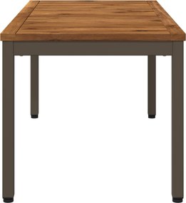 vidaXL Τραπεζάκι σαλονιού Φυσικό και Καφέ 49 x 100,5 x 45 cm