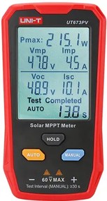 UNI-T tester φωτοβολταϊκών πάνελ UT673PV, 5~800W, 0~35A, 12~60V