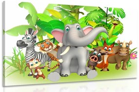 Εικόνα ζώων από τη ζούγκλα - 120x80