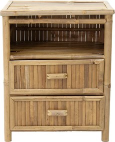 Κομοδίνο Ofra pakoworld bamboo φυσικό 56x46x69εκ