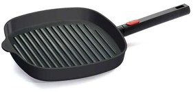 Τηγάνι - Γκριλιέρα Αντικολλητική Diamond XR Logic 1628-1LCI 28cm Black Woll 28cm Aluminium