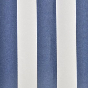 vidaXL Τεντόπανο Μπλε & Λευκό 3 x 2,5 μ. Καραβόπανο (Χωρίς Πλαίσιο)