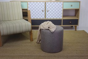 Tuffet Silindir Puf - Anthracite Anthracite