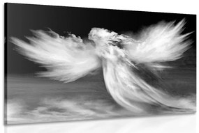 Εικόνα αγγέλου στα σύννεφα σε ασπρόμαυρο