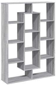 vidaXL Βιβλιοθήκη Γκρι Sonoma 102x29x143 εκ. από Επεξεργασμένο Ξύλο