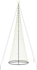vidaXL LED Χριστουγεννιάτικο Δέντρο με βάση Θερμό λευκό 500 cm Μέταλλο