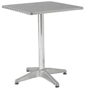 Τραπέζι PALMA Αλουμίνιο Silver 70x70 H.70cm