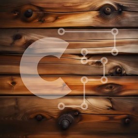 Intra Συλλεκτικό Ξύλινο Παζλ Plywood 4mm - Ρουστίκ ξύλινη σανίδα με ορατούς κόκκους και κόμπους Σε Ξύλινο Κουτί - Διαστάσεις Puzzle: 10x10 cm – 25 κομμάτια