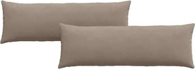 vidaXL Μαξιλάρι Καναπέ 2 pcs Taupe 120 x 40 cm ύφασμα