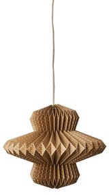 Καπέλο Κρεμαστού Φωτιστικού Ε14/Ε27 Καφέ-Λευκό Πουά Χαρτί Μαγνήτης 34xΦ40cm Uni 760-400-02 Affari of Sweden 760-400-02