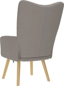 vidaXL Πολυθρόνα Relax Taupe Υφασμάτινη