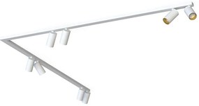 Φωτιστικό Οροφής - Σποτ Mono Corner 7695 8xGU10 10W 2X150 White-Gold Nowodvorski Metal, Plastic
