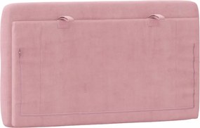 vidaXL Μαξιλάρι για Κεφαλάρι Ροζ 90 εκ. Βελούδο
