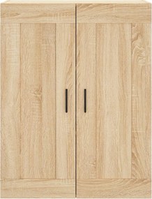 vidaXL Ντουλάπι Sonoma δρυς 69,5 x 34 x 180 εκ. από Επεξεργασμένο Ξύλο