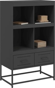 vidaXL Ντουλάπι Μαύρο 68x39x111,5 εκ. από Χάλυβα