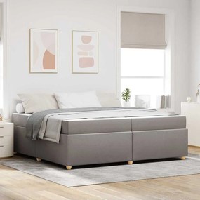 vidaXL Σκελετός Κρεβατιού Άλλο Taupe 200 x 200 cm ύφασμα
