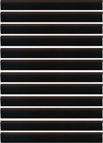 vidaXL Αυτοκόλλητες σφραγίδες πόρτας 12 pcs Καφέ 100 cm