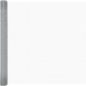 vidaXL Συγκολλητός φράχτης από σύρμα 5000 x 150 εκ Ασημί