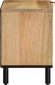 vidaXL Ντουλάπι τηλεόρασης καφέ 80x31,5x46 cm από μασίφ ξύλο Mango