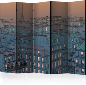 Διαχωριστικό με 5 τμήματα - Good evening Paris! II [Room Dividers]