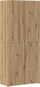 vidaXL Ντουλάπι αποθήκευσης 2 pcs Artisan Oak 80 x 42,5 x 225 εκ