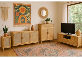 Βοηθητικό Τραπέζι Home ESPRIT Ανοιχτό καφέ