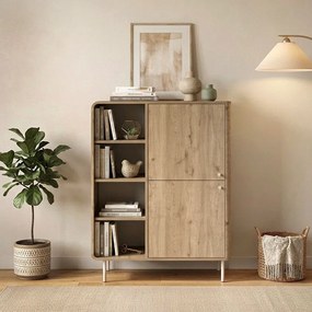 Μπουφές Colia Megapap χρώμα sepet oak 85x44x120,4εκ.