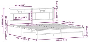 ΣΚΕΛΕΤΟΣ ΚΡΕΒ. ΧΩΡΙΣ ΣΤΡΩΜΑ ΚΑΠΝΙΣΤΗ ΔΡΥΣ 183X203ΕΚ. ΕΠΕΞ. ΞΥΛΟ 4106894