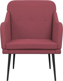 vidaXL Πολυθρόνα Μπορντό 63x76x80 εκ. Υφασμάτινη