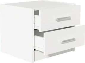 Σετ Κρεβατοκάμαρας Olympus White με Κρεβάτι 140x200εκ Σετ 3τεμ